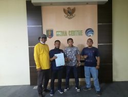 Jadi yang Pertama, Edwin Febrian Serahkan Berkas Pendaftaran Ketua IJP Lampung
