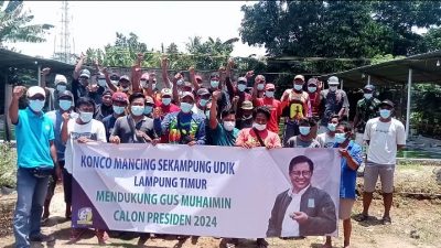 Komunitas Konco Mancing Lampung Timur Deklarasi Gus Muhaimin Presiden 2024