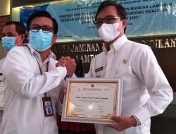 Pemprov Lampung Raih Penghargaan Kinerja Pelaksanaan Anggaran 2021