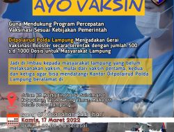 Adakan Geray Vaksinasi, Ditpolairud Polda Lampung Ajak Masyarakat Untuk Melaksanakan Vaksin