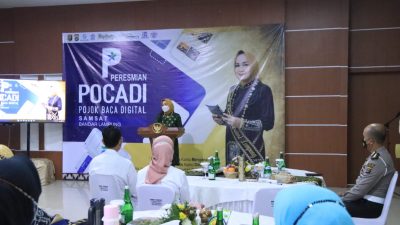 Resmikan Pojok Baca Digital, Bunda Literasi Lampung Riana Sari Gugah Minat Baca Masyarakat