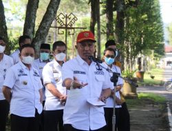 Bupati Parosil Lepas Keberangkatan Pawai Tahrib Sambut Ramadhan 1443 H