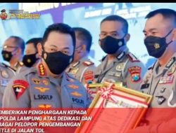 Dirlantas Polda Lampung Terima Penghargaan Kapolri Kategori Pengembangan ETLE di Jalan Tol