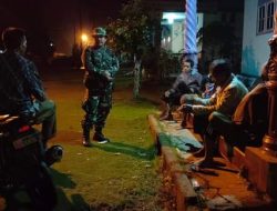 Peltu Badaroni Kunjungi Warga yang Ronda Malam