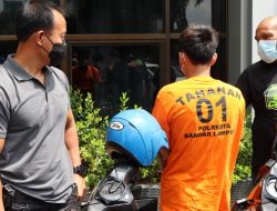 Satu Dari Dua Pemetik Sepeda Motor Yang Beraksi Di Bandar Lampung Dibekuk
