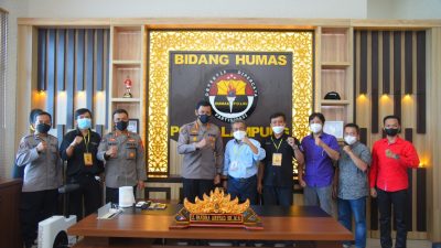 Humas Polda Lampung Terima Kunjungan JMSI