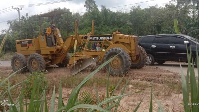 Intruksi Bupati Saply,  DPUPR Mesuji Lakukan Perbaikan Akses Jalan Provinsi Lampung Demi Kenyamanan Pengguna Jalan