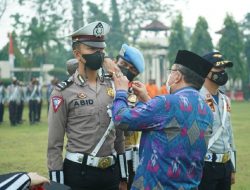 Polres Lampung Utara Gelar Apel Pasukan Operasi Ketupat Krakatau 2022, Sekda Lekok Sampaikan Amanat Kapolri
