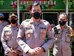 Pamatwil Polda Lampung Tinjau Pos Pengamanan Mudik Lebaran 2022 Lampung Utara