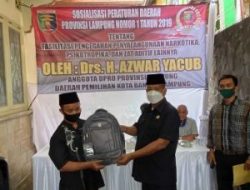 Anggota DPRD Lampung Azwar Yacub Ajak Masyarakat Langkapura Berantas Narkoba