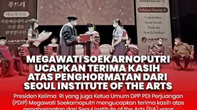 Eva Dwiana, Wiyadi dan Budhie Condrowati: Selamat, Profesor Kehormatan Megawati