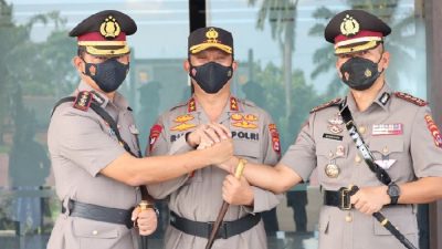 Upacara Serah Terima Jabatan Kapolresta Tangerang Langsung di Pimpin Kapolda Banten