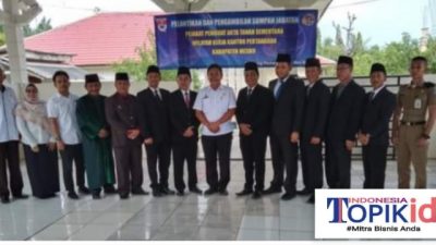 KEPALA BPN MESUJI LANTIK TUJUH CAMAT MENJADI PPAT SEMENTARA