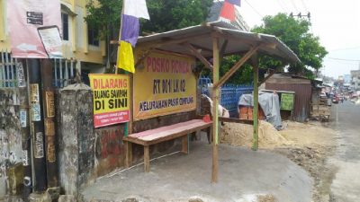 Penggerak Milenial Indonesia Lampung Apresiasi Tempat Pembuangan Sampah jadi Pos Ronda