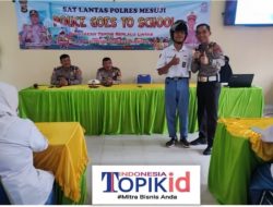 SATLANTAS POLRES MESUJI GELAR POLICE GOES TO SCHOOL DI SMA N 01 SIMPANG PEMATANG