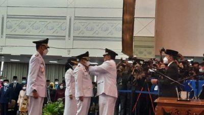 Gubernur Lampung Arinal Djunaidi Resmi Melantik dan Mengambil Sumpah 3 Penjabat Bupati