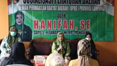 Sosperda: Hanifah Minta Masyarakat Sanggai Padang Cermin Pesawaran Taat Prokes
