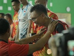 Kado Hut Bhayangkara Ke-76, Serdik Sespimmen Ridwan Maliki Persembahkan Juara 2 Dalam Pertandingan Bulutangkis PKB Juang 2022