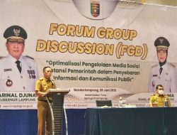 Dinas Kominfotik Gelar FGD Admin Medsos Seluruh Instansi Lingkungan Pemprov Lampung