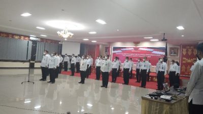 Pengurus Persatuan Olahraga Pengayoman Kanwil Kemenkumham Lampung Dikukuhkan