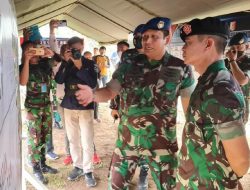 Danlanud BNY Dampingi Waaster Panglima TNI Tutup Serbuan Teritorial