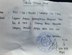 Penggunaan Dana BOS SMAN 1 Terbanggi Besar Lampung Tengah Dilaporkan ke Kejati
