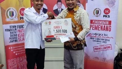 Guru SD Tulangbawang Juarai Lomba Baca Teks Proklamasi Mirip Soekarno Tingkat Lampung