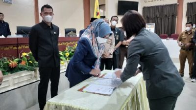 Pemkab dan DPRD Tanggamus Lakukan Penandatanganan KUPA PPAS 2022