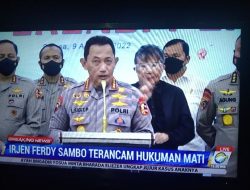 Kapolri Jenderal Sigit Umumkan Ferdy Sambo jadi Tersangka Pembunuhan Brigadir J!