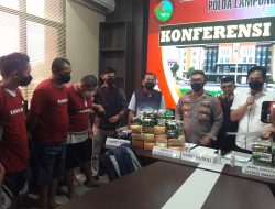 Petugas Ditresnarkoba Polda Lampung Gagalkan Perdagangan Gelap Narkoba Antar Provinsi