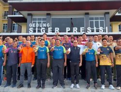 Dalam Rangka Hut TNI ke – 77, Polda Lampung Adakan Pertandingan Mini Soccer Sinergi Cup 2022