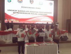 Polda Lampung Tetapkan 5 Tersangka Kasus Dugaan Pemalsuan Surat Tanah Di Desa Malangsari