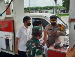 Pastikan BBM Aman, Kapolres Lampura bersama Dandim 0412 LU Sidak SPBU
