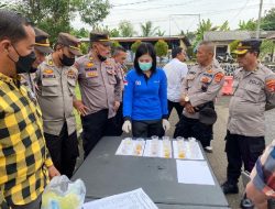 Puluhan Perwira Polres Lampung Utara Mendadak Dites Urine