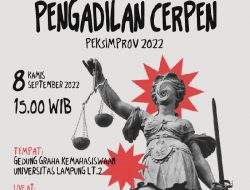 Pengadilan Cerpen Pekan Seni Mahasiswa Provinsi Tahun 2022 Digelar Sebagai Ruang Diskusi