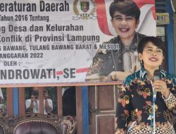 Sosperda: Condrowati Sampaikan Perda Rembug Desa di Hadapan Masyarakat Kartaraja Tubaba