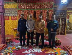 Kapolres Lambar Sambangi Tokoh Adat Gelar Suttan Sekala Bekhak ke-XX Kepaksian Bejalan di Way