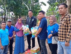 KNPI Lampung Cepat Tanggap, Beri Perhatian Bantuan Warga Alami Musibah Rumah Roboh