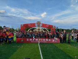 Tim Minisoccer Tim Minisoccer Bandar Lampung Dengan Drama Adu Pinalti 4-2, Dalam Pertandingan Minisoccer Sinergi Cup TNI-Polri Tahun 2022