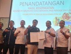 PTPN VII-SPPN VII Tanda Tangan Addendum PKB 2022-2023