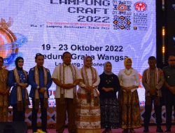 Kasrem 043 Gatam Hadiri Pembukaan Lampung Craft 2022, Gubernur: Kita Akan Bangun UMKM Center