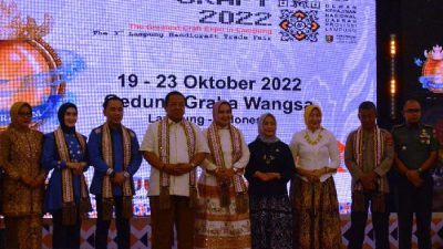 Kasrem 043 Gatam Hadiri Pembukaan Lampung Craft 2022, Gubernur: Kita Akan Bangun UMKM Center