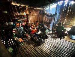 Satgas Yonif 143 TWEJ Pamtas RI-PNG Berikan Layanan Kesehatan kepada Masyarakat Secara Door To Door