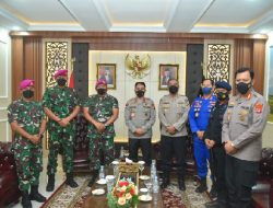Kapolda Lampung Terima Kunjungan Danbrigif 4 Mar/BS