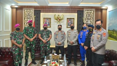 Kapolda Lampung Terima Kunjungan Danbrigif 4 Mar/BS