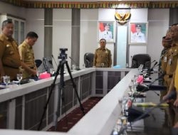 Wabup Lambar Ikuti Rakor Pengendalian Inflasi Secara Virtual