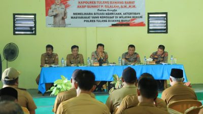 Kapolres Tubaba Silaturahmi Dan Sambang Kamtibmas Kepada Tokoh Masyarakat Di Tumijajar