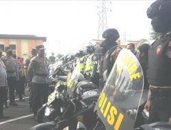 Jelang Nataru, Polda Lampung Melaksanakan Apel Gelar Pasukan Operasi Lilin Krakatau 2022