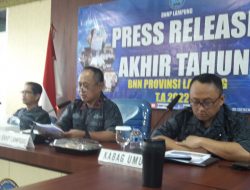 Setahun, BNNP Lampung Ungkap 18 Kasus Dan Menangkap 44 Tersangka Narkotika
