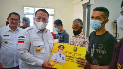 Gubernur Arinal Melaunching Bantuan Sosial Tunai Penanganan Dampak Inflasi Daerah se-Provinsi Lampung